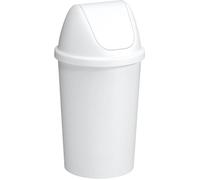 Poubelle avec couvercle Swing 45 litres Blanc