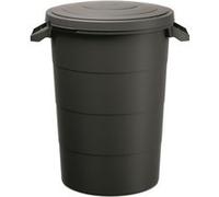 Poubelle avec poignées pour ordures, déchets Keden SMOOTH - noir recyclage 80 litres Noir G