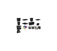 Plast team Poubelle AVEDORE, 10 litres, noir Noir G