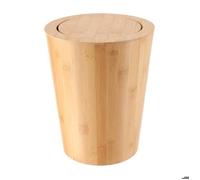 POUBELLE BAMBOU AVEC COUVERCLE INCLINABLE 4,5L - BAMBOU