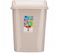 Poubelle basculante Curver Dominik 10 L, beige