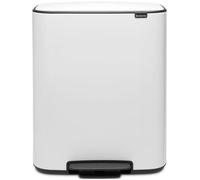 Brabantia Poubelle à pédale Bo 60 L Blanc