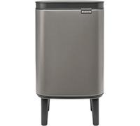 Poubelle de salle de bains 4 L compacte en acier, platinium mat, Brabantia Bo Waste Bin