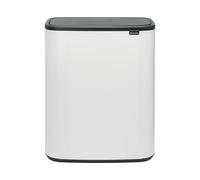 Brabantia - 221408 - Poubelle Bo Touch Bin, White, 2 x 30L