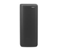 Poubelle Bo Touch Brabantia 30L (Gris Minéral) - Poubelle cuisine compacte à ouverture automatique soft-touch - Système de tri des déchets avec seau amovible - Sacs-poubelle PerfectFit gratuits inclus