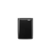 Poubelle - Brabantia - Bo 7L - Fixation murale - Noir mat - Ouverture facile