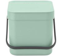 Poubelle - BRABANTIA - Sort & Go 6L - Jade Green - Compacte - Facile à vider - Idéale pour déchets organiques