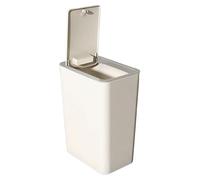 Poubelle CAN - 12,99x3,74 pouce Couche de cuisine pour un rangement compact 10L, conception anti-poussière avec couvercle, élimination des déchets pour dortoir, coin, chambre, intérieur, évier, maison