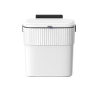 Poubelle - Capacité De Litre - Bac À Déchets Suspendus Muraux Pour Porte D'armoire De Cuisine - Poubelle En Plastique Mince Avec Autocollants De Recyclage Et Finition Facile - Brosse En Acier Inoxydab