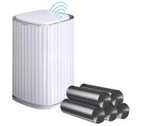 Poubelle carrée 15 L avec capteur intelligent - Comprend 100 sacs poubelle