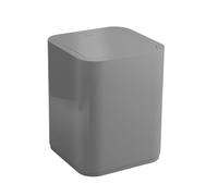 POUBELLE CARRÉE EN POLYPROPYLÈNE GRISE 8L AGAVE