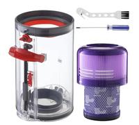 Poubelle Collecteur Réservoir pour Dyson V11 V15 SV14 SV15 SV17 SV22 Filtre, Bac à Poussière pour Dyson pièces détachées Accessoires Aspirateur, Conteneur Cuve Rechange N°de pièce 970050-01/965443-01