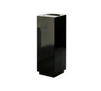 Poubelle commerciale en acier inoxydable avec couvercle rabattable | 9 gallons, poubelles for salon, bureau, hôtel(Black)