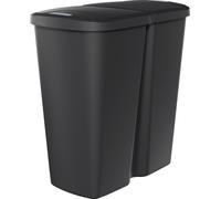 Poubelle Compacta DUO avec couvercle - 45 litres - couleur : noir