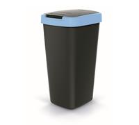 Poubelle Compacta Q 25 L - KEDEN NSAB25-2717C Noir avec bordure bleue