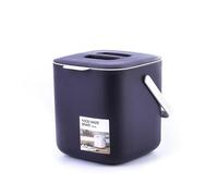 Poubelle Compost Cuisine 4L - Bac Composteur Anti-Odeur & Lavable Lave-Vaisselle - Seau Déchets Organiques avec Filtre Charbon - Compact pour Plan de Travail (Violet)