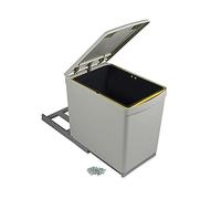 Poubelle de tri sélectif avec couvercle automatique - 1 bac de 16 litres EMUCA