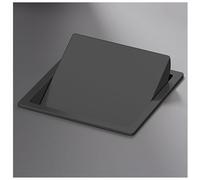 Poubelle coulissante intégrée pour armoire de cuisine - Poubelle de plafond dissimulée avec couvercle basculant - Design compact - Couleur noire - Pour un usage domestique moderne