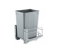 Poubelle coulissante sous évier 33 L tri sélectif avec rail métal à fermeture douce pour meuble bas de cuisine restaurant et bar