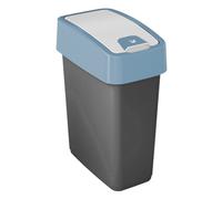 keeeper Poubelle rectangulaire à couvercle basculant 10 litres Bleu