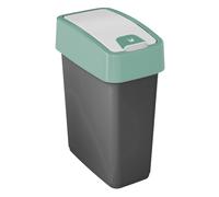 keeeper Poubelle rectangulaire à couvercle basculant 10 L Vert