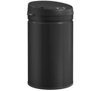 Poubelle cuisine automatique - HOMCOM - 30L - couvercle à fermeture en douceur - acier inoxydable - 32x30,5x51cm - noir