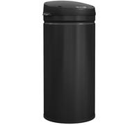 Poubelle cuisine automatique - HOMCOM - 42L - couvercle à fermeture en douceur - acier inoxydable - 30,5x30,5x68cm - noir