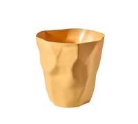 Poubelle Cuisine Household Trash Cans for The Living Room Kitchen Bathroom and Bedroom pour Office(Yellow)