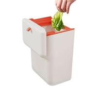 Poubelle Cuisine - Poubelle Murale avec Couvercle - Bac À Compost De Cuisine sous Évier, Seau À Compost Intérieur Montable pour Accessoires De Cuisine De Salle De Bain
