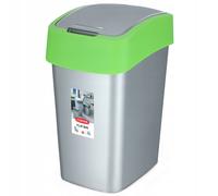 Poubelle Curver Flip Bin 50 L, verte