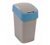 CURVER FLIP BIN 25L Poubelle 47 x 26 x 34 cm, argenté/gris 02171-686