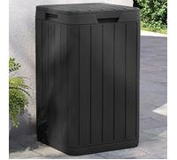 vidaXL Poubelle d'extérieur anthracite 38x38x65 cm PP