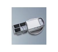 Poubelle d'angle encastrable tri sélectif 4 bacs 32L (4x8L) Hailo Rondo