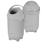 Lionelo PureBin Poubelle à Couches Anti-Odeurs sans Cassette, Gris | Compatible avec les Sacs Poubelle Standards, Fermeture Étanche, Ouverture à Une Main, Capacité 10 L, Facile à Nettoyer