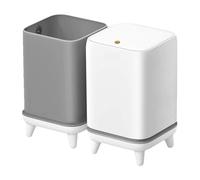 Poubelle de 2,6 gallons avec couvercle, petite poubelle à adsorption sous vide, seau intérieur et pieds amovibles, corbeille étanche pour cuisine, chambre à coucher, bureau