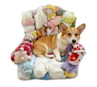 Poubelle De Banc De Douce - Support De Figurine Pelucheux Visible, Coussin Rond Pour Peluches Rembourrées, Poche De Canapé Au Sol Cristallin, Étui Pour Mascotte Fabriqué Par Lucent | Article Fo