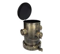 Poubelle de Bouche D'incendie, Style Artistique en Fer Européen, Poubelle de Couleur Bronze Antique avec Seau Intérieur, Poubelles à Pédale pour la Maison, le Bar, le Restaurant