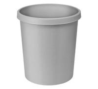 Poubelle de bureau en plastique 18 litres - Gris