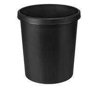Poubelle de bureau en plastique 18 litres - Noir