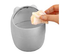 Poubelle de Bureau, Poubelle Mignonne À Motif Ours Avec Couvercle, Petite Corbeille De Table Démontable, pour Buanderie, Salle de Bain, Coiffeuse, Voiture, Maison, Cuisine, Dortoir et Atelier