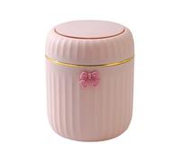 Poubelle De Bureau - Support De Poubelle Compact Avec Couvercle À Pression | Mini Corbeille À Papier Avec Couvercle Ďe Presse Portable, Solution Đe Stockage Sur Comptoir, Système D'hygiène Bloquant Le