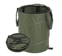 Poubelle De Camping Pliable,Tissu 600D Oxford avec Couvercle Sac À Déchets Résistant,Réutilisable et Imperméable pour Le Jardin,La Randonnée Et Le Pique-Nique (Vert, Petit)
