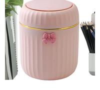 Poubelle De Comptoir, Compacte, avec couvercle à pression et gain de place, Petite corbeille, pour Plan de Travail, Coiffeuse, Table, Table de Chevet, Bureau, Chambre, Salle de Bains, Salon, Café, Dor