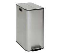 Poubelle de Cuisine 2 Bacs "Delta" 56L Argent