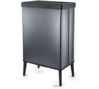 Poubelle de cuisine à couvercle basculant push bleu 54 L Keter Verto