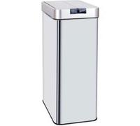 Poubelle de cuisine automatique 70L SILVERLAKE en acier Inox avec cerclage Ouverture papillon grande capacité