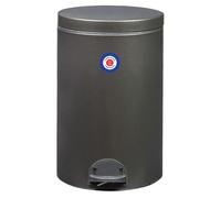 Poubelle de cuisine à pédale 20L Fabriqué en France Noir basalte