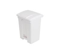 Poubelle de Cuisine à Pédale 65L Blanche Jantex