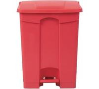Poubelle de Cuisine à Pédale 65L Rouge Jantex Rouge
