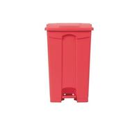 Poubelle de cuisine à pédale 87 litres rouge